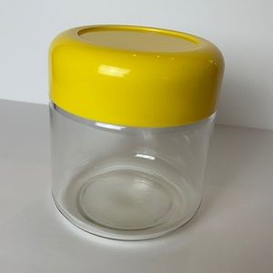Heller Design Inc Vintage Jar with Yellow Lid
